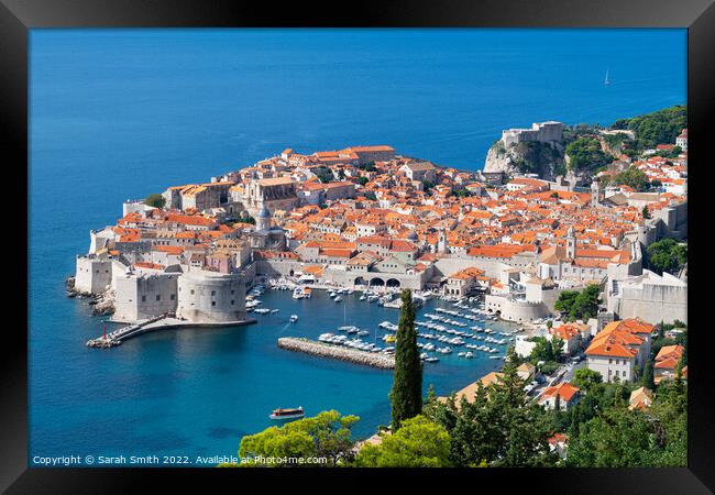 Old Town Dubrovnik Framed Print by Sarah Smith