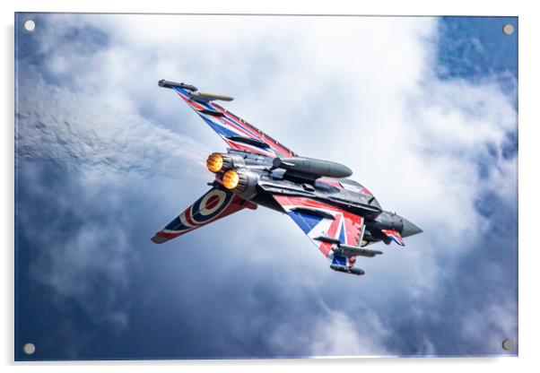 RAF Typhoon Blackjack ZJ914 Acrylic by J Biggadike