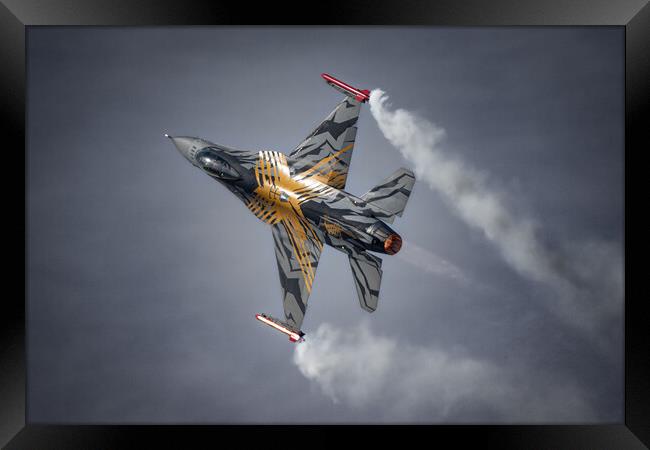 Belgian F16 Fighting Falcon Framed Print by J Biggadike