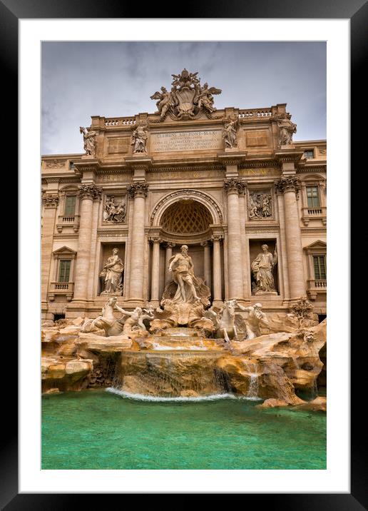 The Trevi Fountain In Rome, Italy Framed Mounted Print by Artur Bogacki