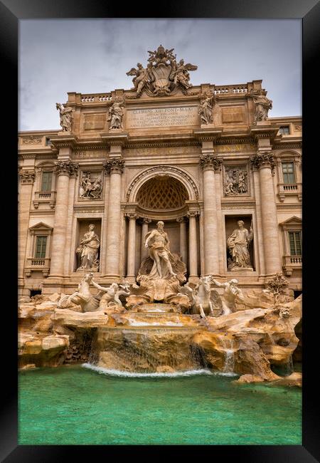 The Trevi Fountain In Rome, Italy Framed Print by Artur Bogacki