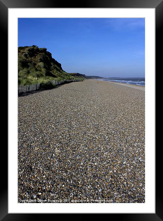 Dunwich Beach Suffolk Framed Mounted Print by Darren Burroughs