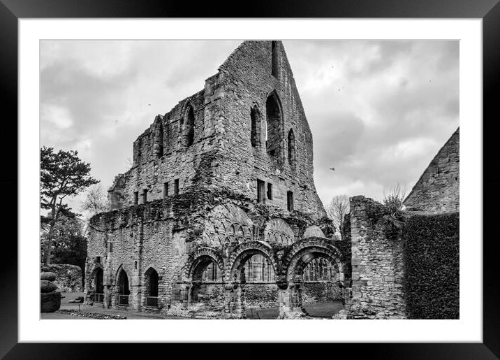 Much Wenlock abbey Framed Mounted Print by Travel and Pixels 