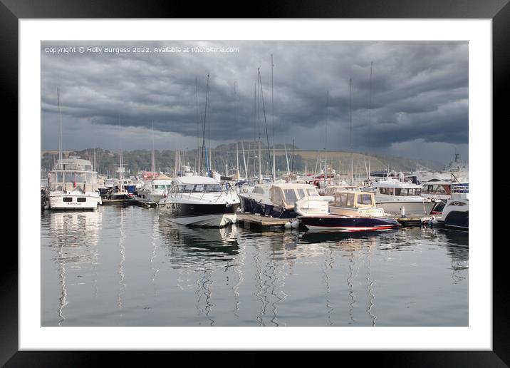 'Cornwall's Falmouth Harbour: Coastal Wonder' Framed Mounted Print by Holly Burgess