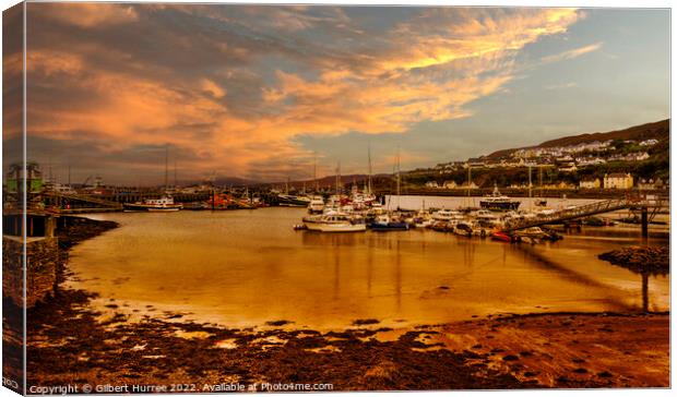 Iona Harbour's Enchanting Sunset Canvas Print by Gilbert Hurree