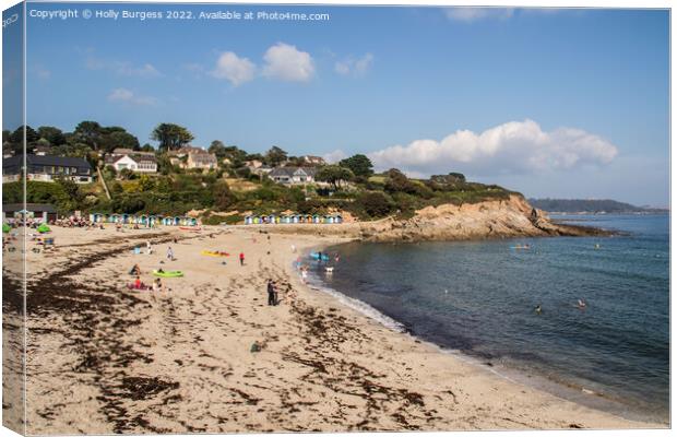 Falmouth Shoreline: A Summer's Serenity Canvas Print by Holly Burgess