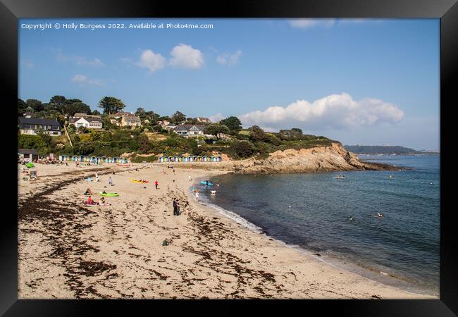 Falmouth Shoreline: A Summer's Serenity Framed Print by Holly Burgess