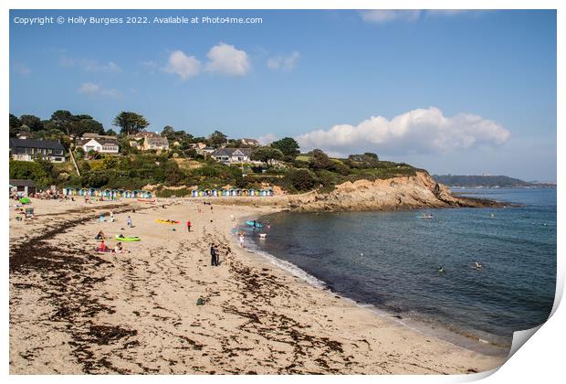Falmouth Shoreline: A Summer's Serenity Print by Holly Burgess