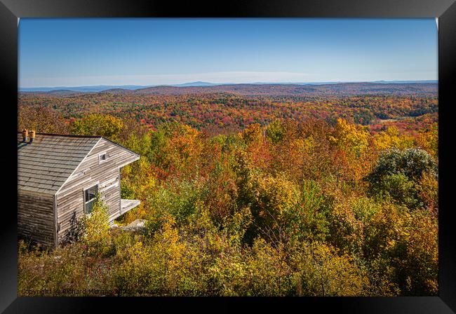 Beautiful view from Hogback Mountain, Vermont, United States. Framed Print by Richard Morgan