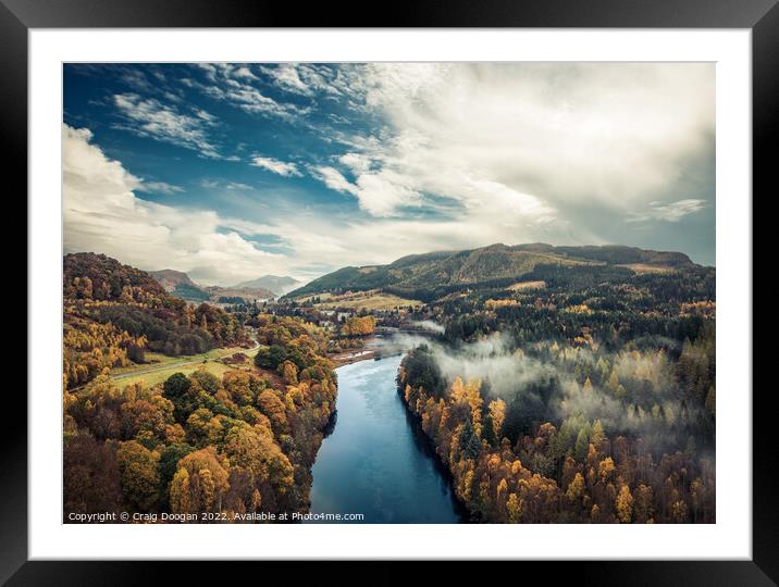 The River Tummel - Scotland Framed Mounted Print by Craig Doogan