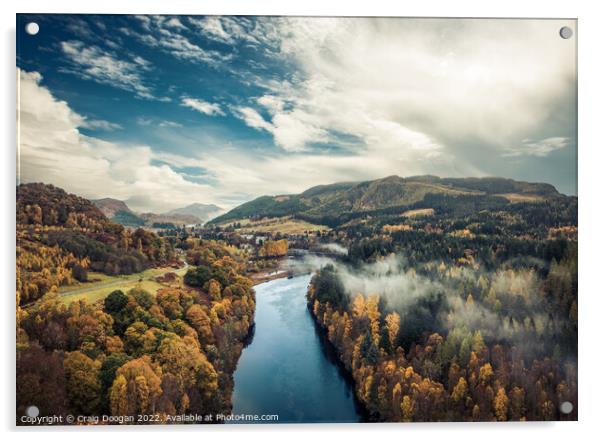 The River Tummel - Scotland Acrylic by Craig Doogan