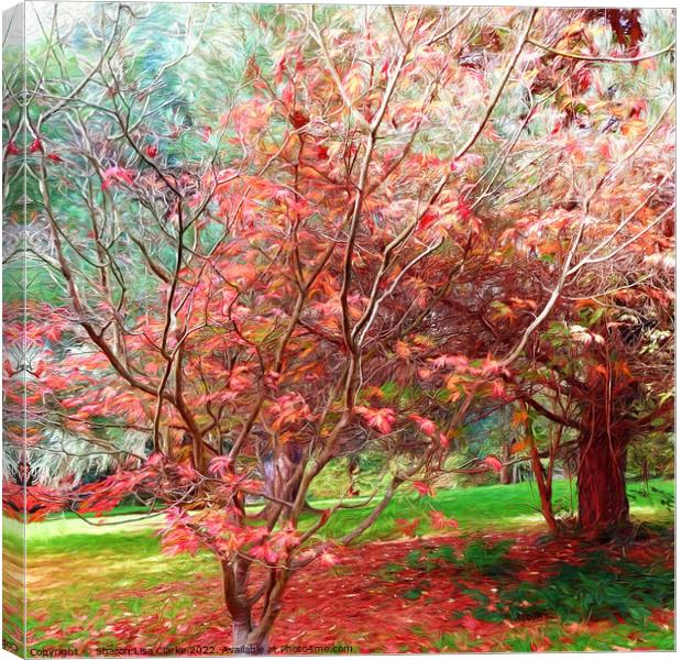 Autumn's Art Canvas Print by Sharon Lisa Clarke