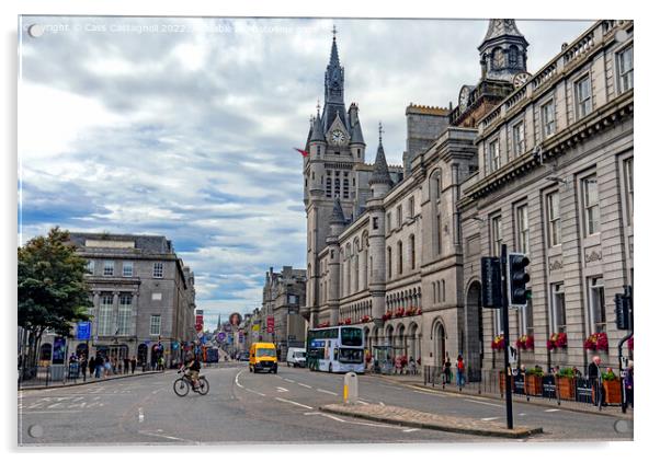Aberdeen - Union Street Acrylic by Cass Castagnoli