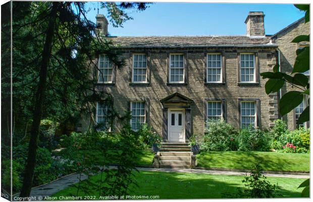 Brontë Parsonage Museum Canvas Print by Alison Chambers