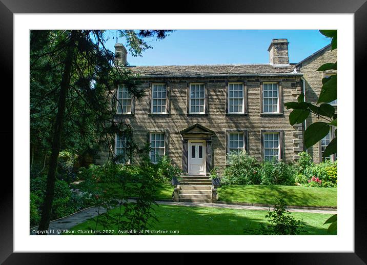 Brontë Parsonage Museum Framed Mounted Print by Alison Chambers