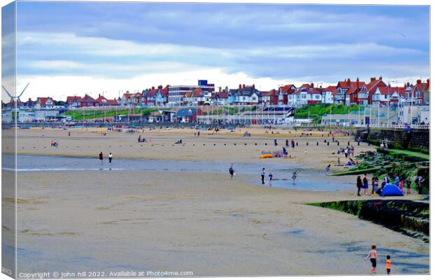 South beach and seafront, Bridlington, Yorkshire, UK. Canvas Print by john hill