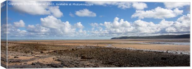 Red Wharf Bay, Anglesey (panoramic) Canvas Print by Derek Daniel
