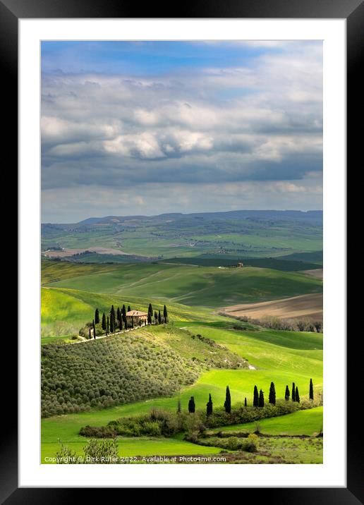 Tuscany in spring Framed Mounted Print by Dirk Rüter