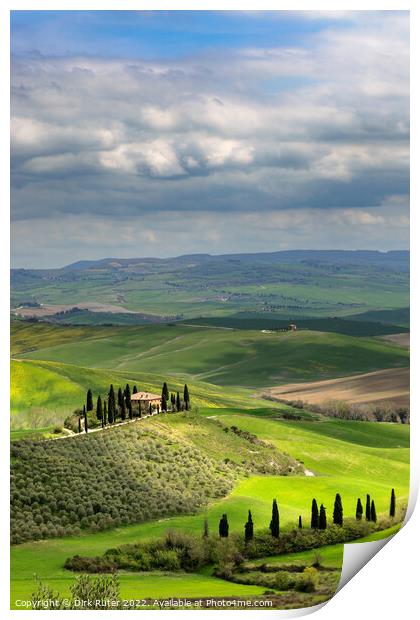 Tuscany in spring Print by Dirk Rüter