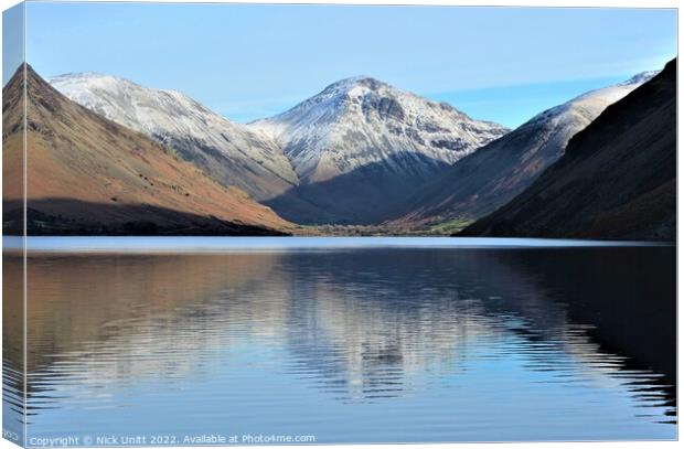 Wasdale in Winter Canvas Print by Nick Unitt