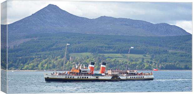 Waverley at Brodick, Arran Canvas Print by Allan Durward Photography