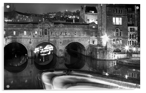 Bath Pulteney Bridge Acrylic by Tony Bates