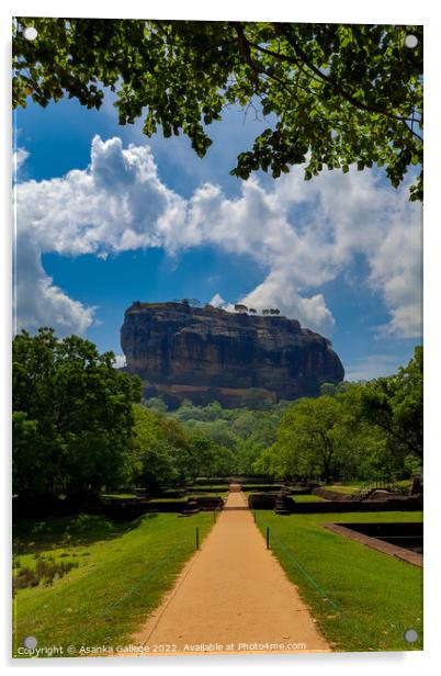 Sigiriya: the UNESCO Heritage Site (Sri Lanka) Acrylic by Asanka Gallege