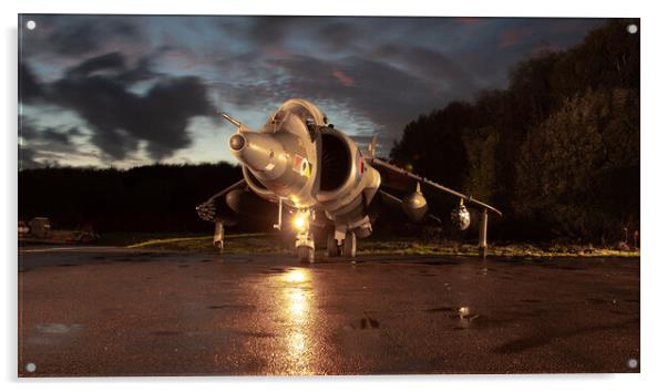 Hawker Harrier GR3 XV748 Acrylic by J Biggadike