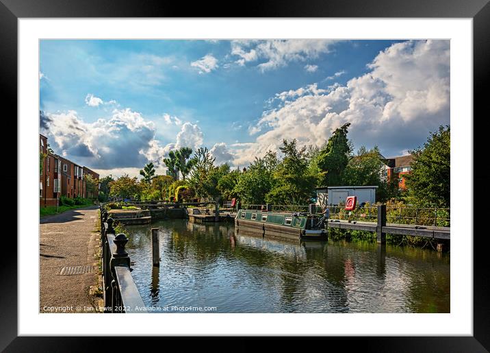 Navigating History at Blakes Lock Framed Mounted Print by Ian Lewis