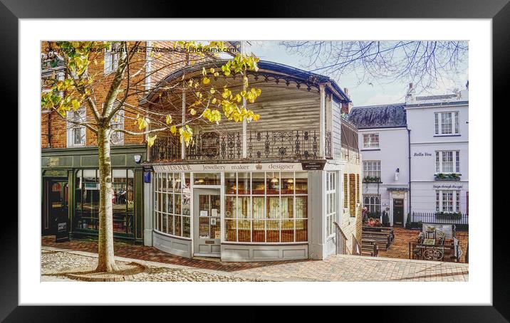 The Pantiles Tunbridge Wells Framed Mounted Print by Peter F Hunt