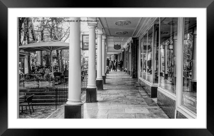 The Pantiles Colonnade Framed Mounted Print by Peter F Hunt