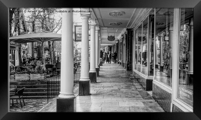 The Pantiles Colonnade Framed Print by Peter F Hunt