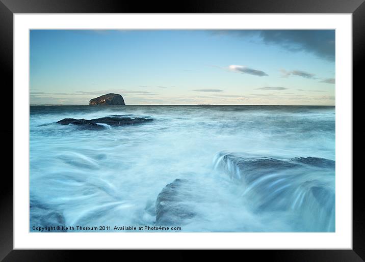 Bass Rocks and wild seas Framed Mounted Print by Keith Thorburn EFIAP/b