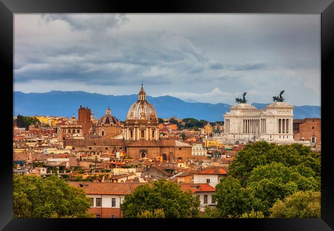 City of Rome In Italy Framed Print by Artur Bogacki