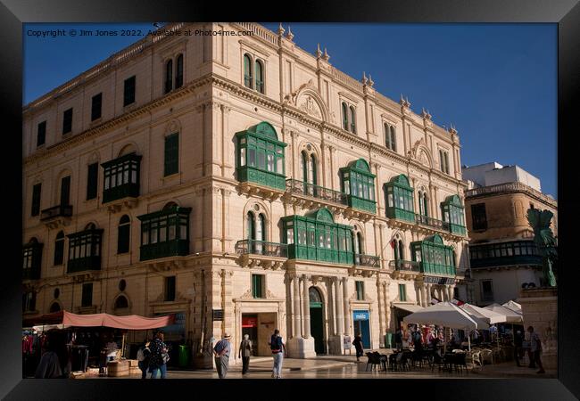 Republic Street, Valletta Framed Print by Jim Jones