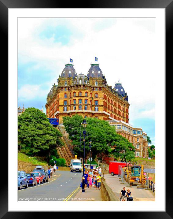 Grand Hotel Scarborough Yorkshire (portrait) Framed Mounted Print by john hill