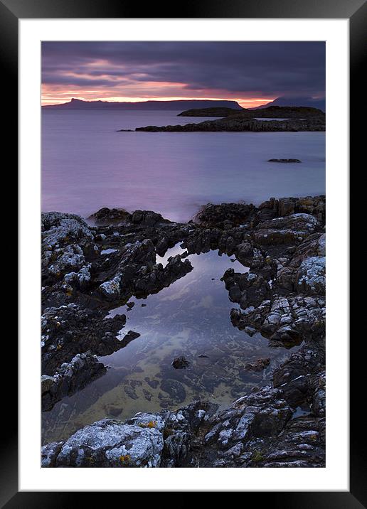 Sunset At Portnaluchaig, Arisaig, Scotland Framed Mounted Print by Richard Nicholls