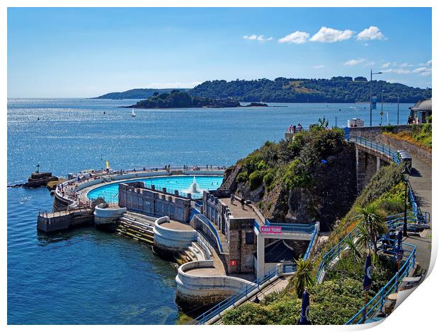 Plymouth Hoe Waterfront Print by Darren Galpin