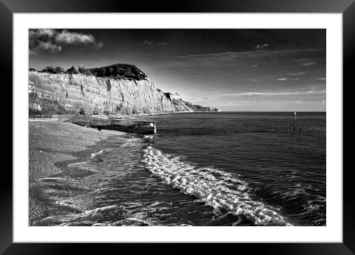 Sidmouth Coastline   Framed Mounted Print by Darren Galpin