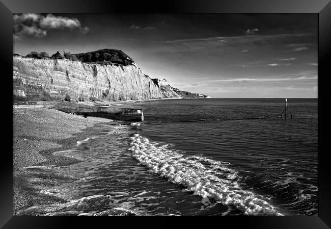 Sidmouth Coastline   Framed Print by Darren Galpin