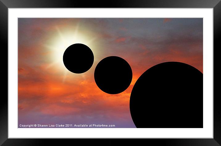 Planetary Alignment Framed Mounted Print by Sharon Lisa Clarke