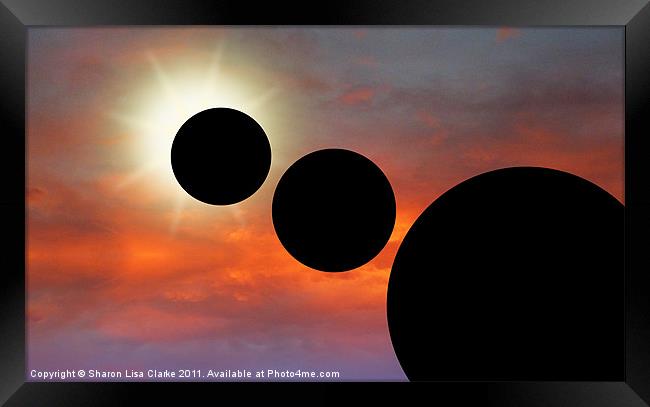 Planetary Alignment Framed Print by Sharon Lisa Clarke