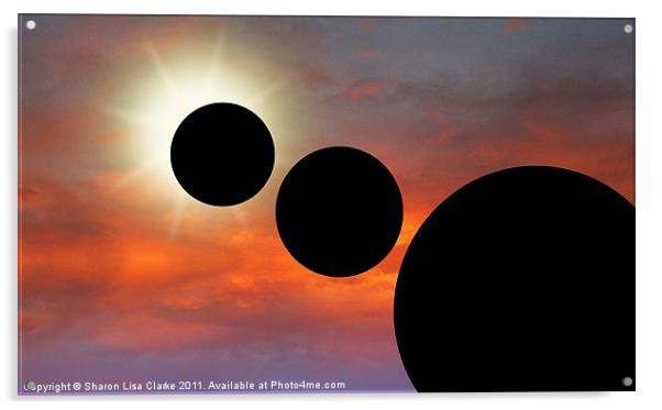 Planetary Alignment Acrylic by Sharon Lisa Clarke