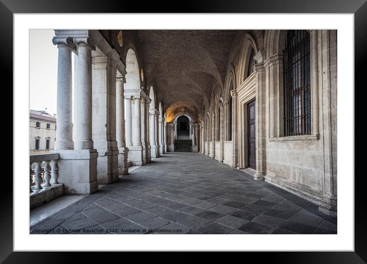 Basilica Palladiana First Floor Arcade in Vicenza Framed Mounted Print by Dietmar Rauscher