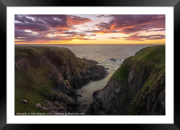 Sunrise, NE Scotland Framed Mounted Print by Mike Stephen