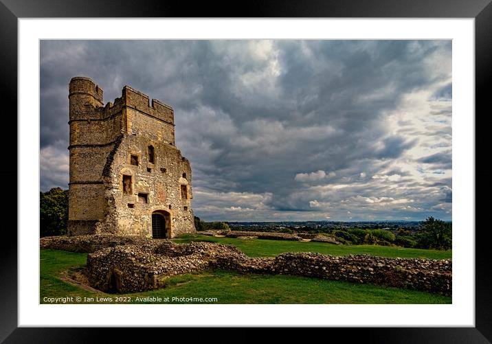 The Majestic Gatehouse of Donnington Castle Framed Mounted Print by Ian Lewis