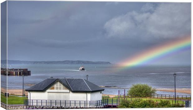 Ferry me over the Rainbow Canvas Print by David McFarland