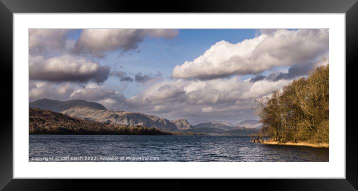 Lake Coniston Framed Mounted Print by Cliff Kinch