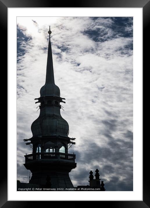Spires & Rooftops In Prague Old Town, Czech Republic Framed Mounted Print by Peter Greenway