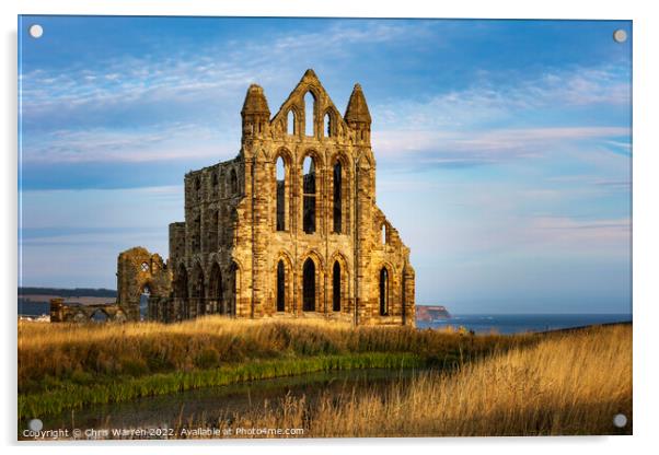 Whitby Abbey North Yorkshire early morning light Acrylic by Chris Warren